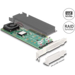 DELOCK 90123 - Tarjeta PCI Express x8 a 2 x interna NVMe M.2 clave M con RAID -