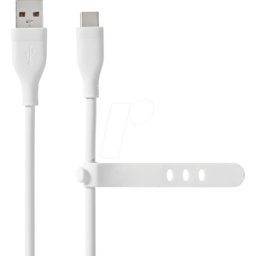 NEDIS N CCGB60800WT15 - Cable de carga y sincronización, USB-A -> USB-C, 1,5 m, blanc