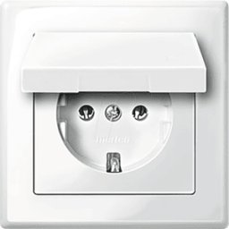 MERTEN EL ME SDD SET - M-SMART, toma de corriente, simple, blanco polar, brillante