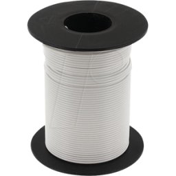 ECON CONNECT ECON KL025WS50 - Alambre de cobre trenzado 0.25qmm bobina blanca 50m