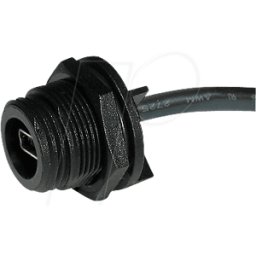 BULGIN PX0446 - Conector de panel trasero con cable, mini USB tipo B.