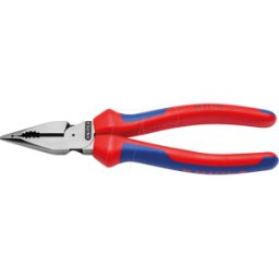 KNIPEX KN 08 22 185 - Alicate universal puntiagudo, 185 mm, cabeza pulida