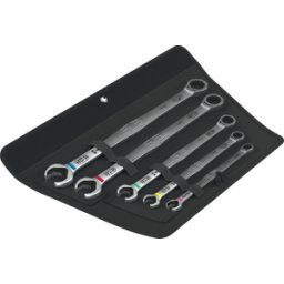 WERA 05020380001 - juego de llaves de trinquete de anillo de mandíbula de 5