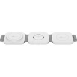 GOOBAY GB 65312 - Cargador inalámbrico 3in1, plegable, 15 W, blanco