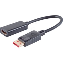 SHIVERPEAKS SHVP BS10-78001 - Adaptador DisplayPort, DP 1.4 macho a HDMI hembra