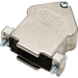 MH CONNECTORS MHDU45ZK15-K - Tapa D-sub, 15 polos, angulada, plateada