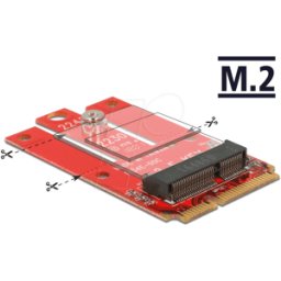 DELOCK 63909 - Adaptador DELOCK mini PCIe > M.2 llave E ranura