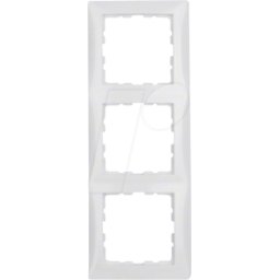 BERKER 10138989 - Marco triple, p.1, blanco polar brillante
