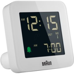 BRAUN BC09-DCF W - Despertador inalámbrico digital blanco
