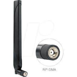 DELOCK 88428 - Antena, 4G, WLAN, banda doble, conector RP-SMA, articulaci&oacut