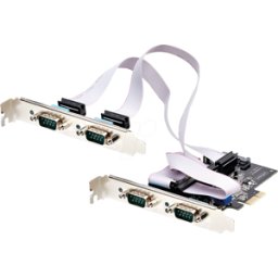 STARTECH.COM ST PS74ADF-SERIA - Tarjeta PCIe serie de 4 puertos, RS232/422/485