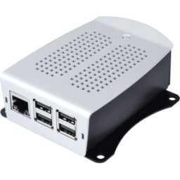 FISCHER ELEKTRONIK RPI FE ALU BK-SI - Carcasa para RASPBERRY PI 3, aluminio, negro/plata