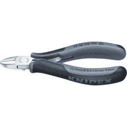 KNIPEX KN 77 12 115 ESD - Alicates de corte diagonal ESD, redondos, 160 mm, con bisel