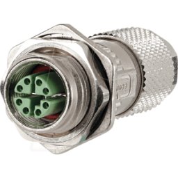 METZ CONNECT M12 BU8 MF88-01 - Conector hembra M12, 8 polos, ensamblaje in situ