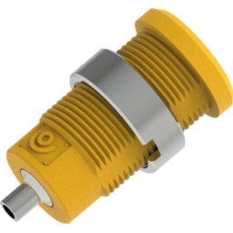 ELECTRO PJP PJP 3270-C-J - Conector hembra tipo banana de seguridad, 4 mm, conexión
