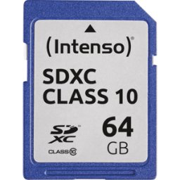 INTENSO 3411490 - Tarjeta de memoria SDXC de 64 GB, Intenso Class 10