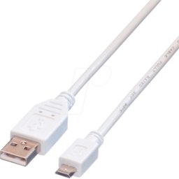 VALUE 11998755 - Cable USB 2.0, conector macho a macho Micro-B, 3,0 m