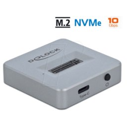 DELOCK 64000 - M.2 NVMe PCIe SSD estación de acoplamiento, USB 3,1