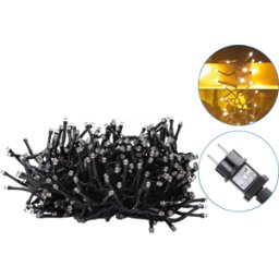 AIGOSTAR AIG 208967 - Guirnalda de luces en cluster, 500 LED, blanco cálido, 10