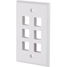 METZ CONNECT BTR 1309192402KE - Caja de conexiones Keystone US-Style 6 P blanco puro