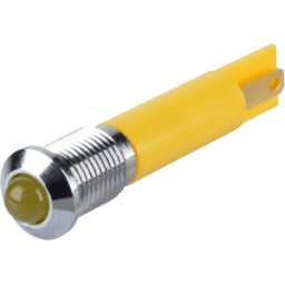 APEM APM Q8P1C Y24E - Lámpara de señalización LED, amarilla, 24 V