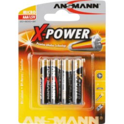 ANSMANN ANS 5015653 - XPOWER, Batería alcalina, AAA (Micro), Paquete de 4