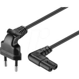 FREI ADC 075 SW GG - Cable de red, euroconector, rosca, 0,75 m, negro, rosca C7