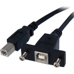 STARTECH.COM ST USBPNLBFBM3 - Cable USB 2,0 USB-B St. A Bu., atornillable, 90 cm