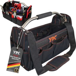 YOUR PERFECT CASE YPC BG00004BKBK - Cesta de herramientas "Carrier" XL, negro, 40,5x30x19,5cm