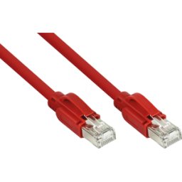 KABELMEISTER KM SO-PK050R - Cable de conexión, cable CAT.RAW, S/FTP, 5 m, rojo