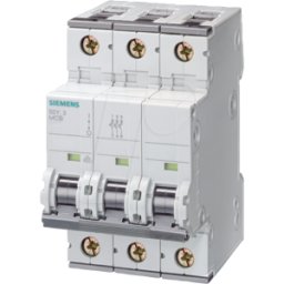 SIEMENS SIE 5SY6325-6 - Disyuntores en miniatura CHAR-B, 25 A, 3 polos, 6 kA