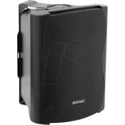 OMNITRONIC OMNI 11036718 - Par de altavoces de 2 vías con soporte, 8 ohmios, 50 W.