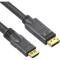 PURELINK PURE PI5110-075 - Aktives DisplayPort 1.2 zu HDMI Kabel, 4K 60 Hz, 7,5 m