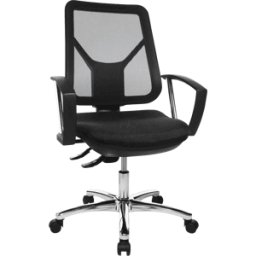 TST AN800BDLSW - Silla de oficina Topstar Ergo Steel Net negra