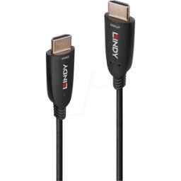 LINDY 38512 - Cable HDMI híbrido AOC, 8K 60 Hz, 20 m