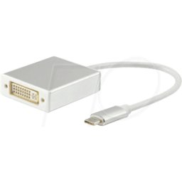 EQUIP 133453 - USB Type-C a DVI-I Dual Link hembra, adaptador
