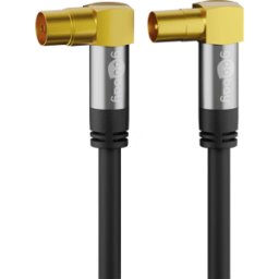 GOOBAY 70466 - Cable de conexión de antena (IEC) (tipo 135 dB) 4x apanta
