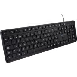 V7 KU350ES - Teclado, USB, negro, diseño ES