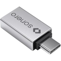 SONERO SON UA100 - Adaptador USB 3,0, conector C > toma A, gris plateado