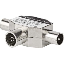 NEDIS N CSBW40950WT - Adaptador de antena y satélite, 2 conectores Coax > conector IEC