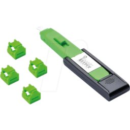 SMARTKEEPER SK MNL04PKGN - Cerradura de puerto, RJ11, 4 piezas, con llave, verde