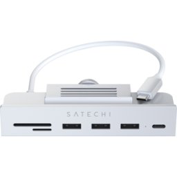 ST-UCICHS - SATECHI aluminio USB-C abrazadera hub 24" iMac plata