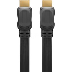 GOOBAY 61280 - Cable plano HDMI™ de alta velocidad con Ethernet, 3 m