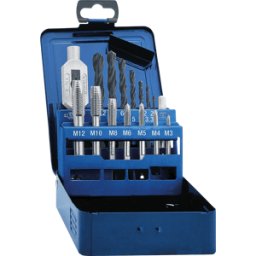 EXACT 20334 - Juego de machos, M3 - M12, 15 piezas