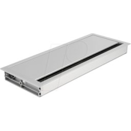 DELOCK 66864 - Pasacables para montaje en mesa, cepillo, 300 x 120 x 28 mm, pla