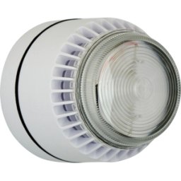 COMPRO FLSVCLWS24SW - Flashni, blanco, lente transparente, base Shallow, 24 V CC