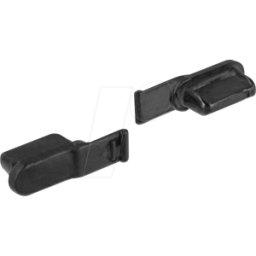 DELOCK 64033 - Funda protectora, conector Lightning, 10 unidades, negro