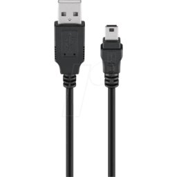 GOOBAY 93228 - Cable USB 2,0, Un macho a mini B macho, 0,15 m..