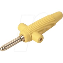 HIRSCHMANN TEST & MEASUREMENT BUELA 300 K GE - Conector tipo banana, 4 mm, conexión por soldadura, amari