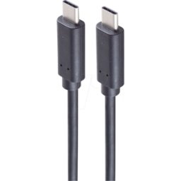 SHIVERPEAKS SHVP BS13-48155 - Cable USB 3,2, enchufe C > enchufe C, 1,5 m, negro